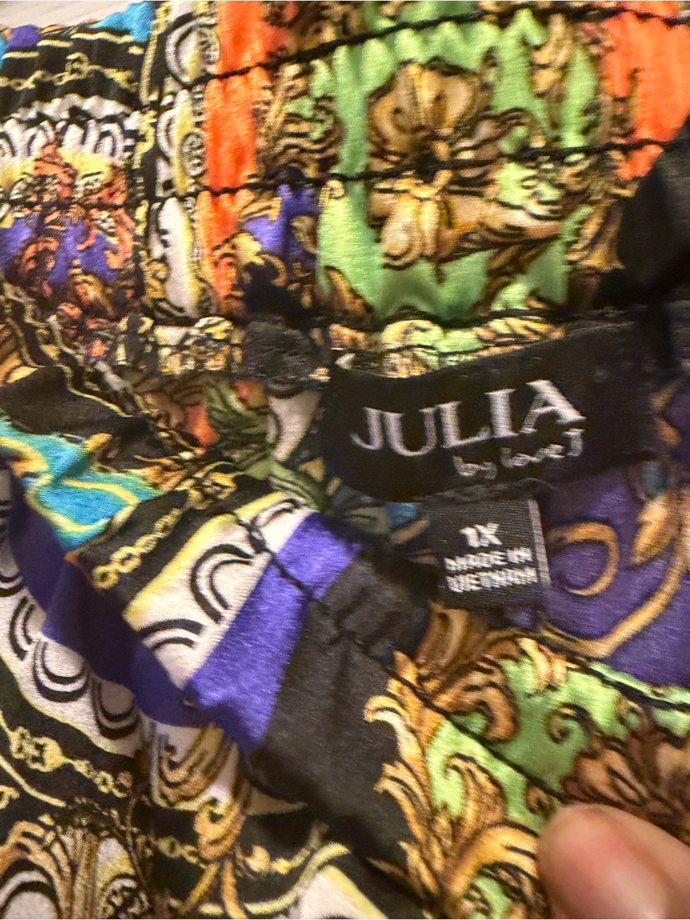 Pants set Colorful Paisley Two-Piece Set - Vibrant Blue & Orange - Picture 14 of 16
